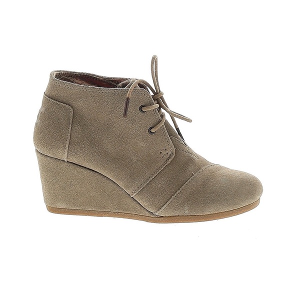 WOMENS COLETTE WEDGE ANKLE BOOT - TOMS 7.5 - Picture 4 of 5